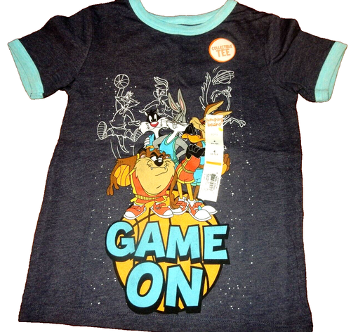 3H NWT Size 4 Jumping Beans LOONEY TUNES Basketball T-Shirt Collectible Tee