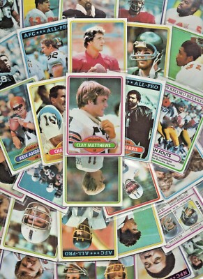 NFL Single Trading Cards 1980 Topps RCs Stars And More