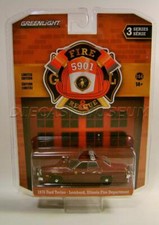 1976 '76 FORD TORINO LOMBARD ILLINOIS FIRE & RESCUE 5901 R3 GREENLIGHT 2022
