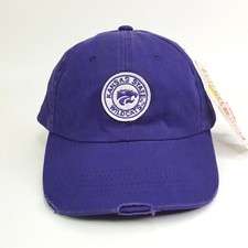 Vintage Y2K Kansas State Wildcats Adjustable NCAA Logo Sports Hat Baseball Cap 