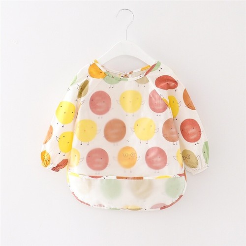 2-4 Years Baby Bibs Feeding Smock Aprons Overclothes Long Sleeve Waterproof Cosy - Picture 5 of 23