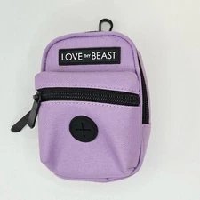 LOVE THY BEAST Treat/Poo Baggie Holder Lilac Purple