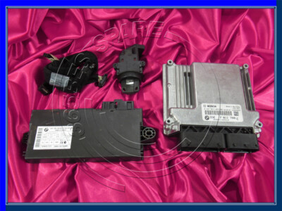 BMW 1 3 5'er E81 E82 E90 E60 2.0d N47 DIESEL MOTOR SET DDE CAS3 KABELSCHLOSS SCHLÜSSEL