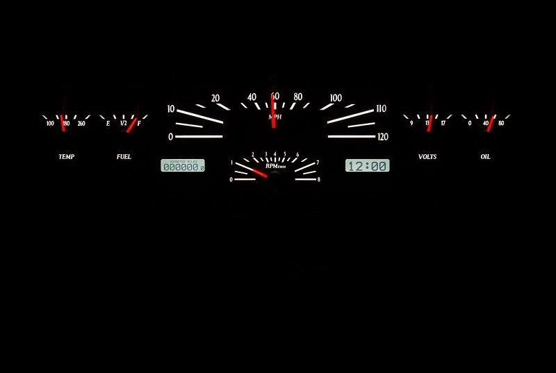 Dakota Digital 1966-69 Lincoln Continental sistema de medidor de tablero analógico VHX-66L-S-W Foto 4 de 4