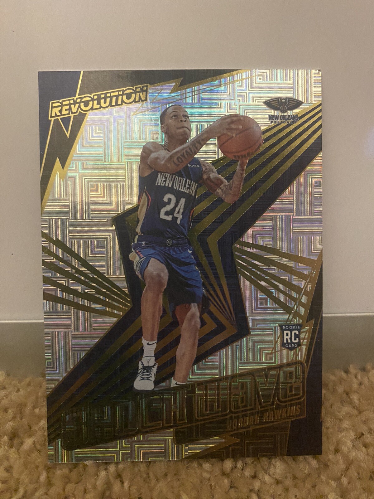 2023-24 Panini Revolution Jordan Hawkins Shock Wave Levels Rookie