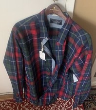 Brand New Nautica XXL Plaid Design Long Sleeve Dress Shirt