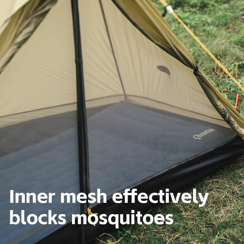 Qunature Ultralight Tent Rodless Rainproof Easy Setup Outdoor