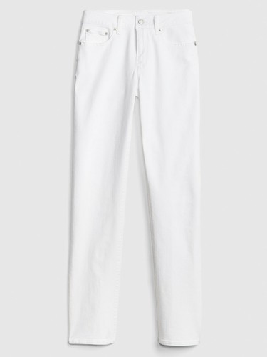 Gap Mid Rise Curvy Classic Straight Jeans, Size 27 REG. White - Picture 5 of 5