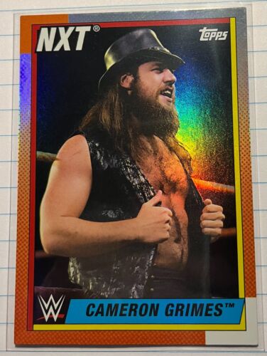 2021 WWE Topps Heritage Rainbow Foil #79 Cameron Grimes Wrestling Card