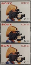 Sony 8mm Cassette 3 Tapes, P6-10SP, Brand New, Video 8, 10 Minute Recording Time