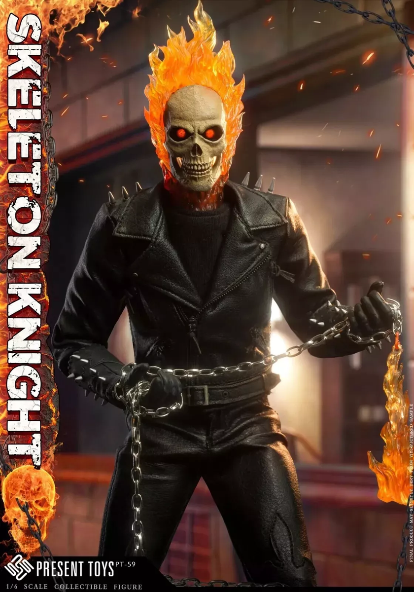 PRESENT TOYS PT-sp59ゴーストライダー ghost Rider IN STOCK New PRESENT TOYS PT-sp59 1/6 Ghost Rider Nicolas
