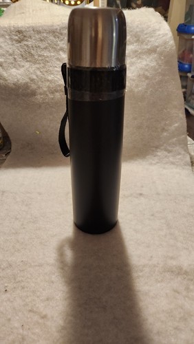 Tim Hortons 24oz Stainless Steel Black Thermos | NEW Tumbler Maple Leaf Cup Mug - Picture 2 of 4