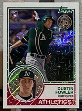 2018 Topps Series 1 83 Silver Pack Refractor Dustin Fowler #37 RC Oakland A's