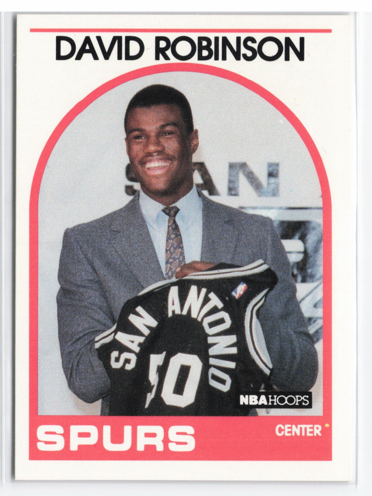 1989 NBA Hoops David Robinson #138 Rookie RC Spurs B