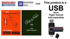 1967 Oldsmobile All Models Fisher Body Factory Shop Service Manual Usb Drive