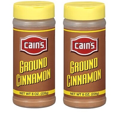 Cain's Ground Cinnamon   (2 bottle/8 oz Ea)