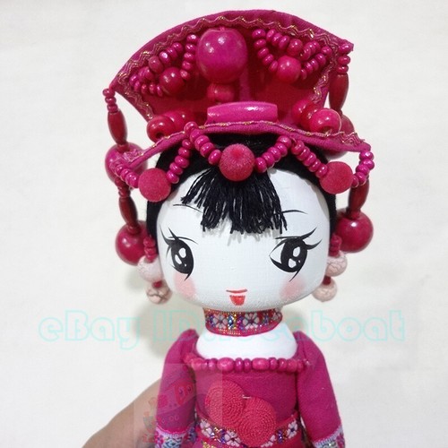 (19~21cm tall) Q-Doll Headwear Beauty Girl Figurine Doll Chinese Ethnic Minority - Picture 90 of 133