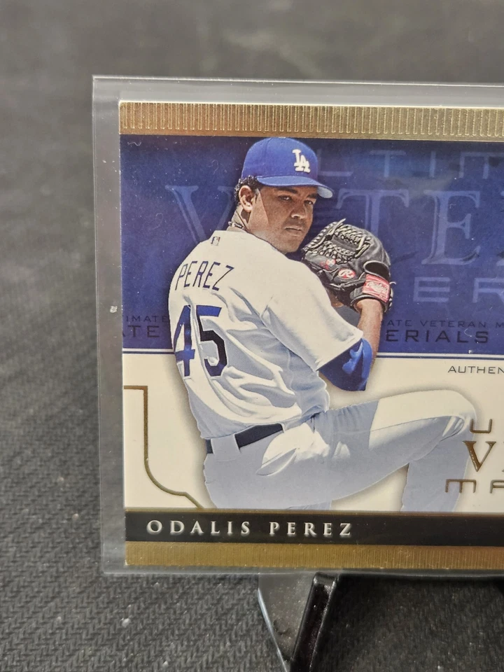 Tarjeta de béisbol Odalis Pérez 2005 Upper Deck Ultimate Collection parche reliquia/20 Foto 2 de 4