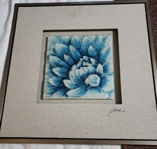 Rob Pohl  Decoupage 3D Glass/Canvas Framed Signed Art