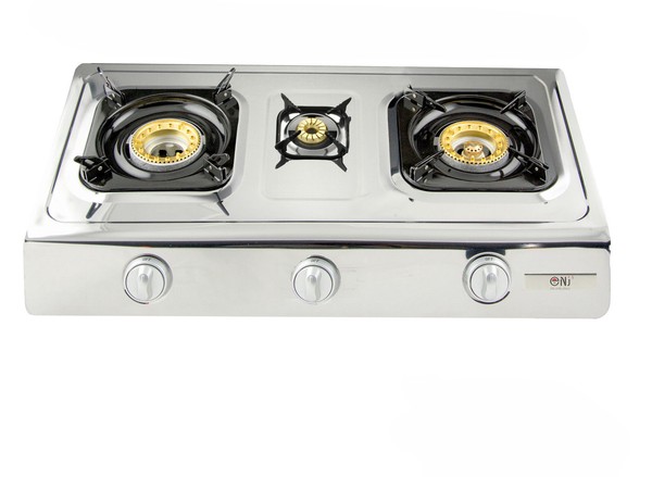 Hochwertiger Edelstahl Gaskocher 3 Flammig Lpg 10,0 Kw Gasherd Camping Kocher-image