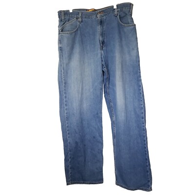 Levis SilverTab Baggy Jeans Men 36x32 Blue Vintage 90s Distress