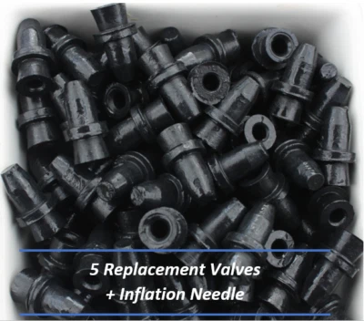 5 Pack Sport Ball Inflation Valves for Basketballs, Soccer Balls & Volleyballs