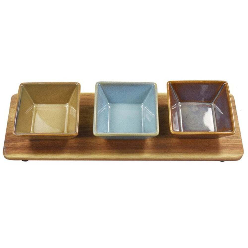 Lesser & Pavey Elements 3 Snack On Tray Square | Serving Platter | LP72832