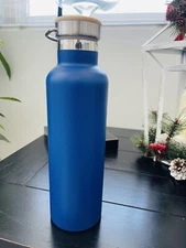 Vacuum Flask Coffee Bottle Thermo Stainless Steel  25oz  Blue New