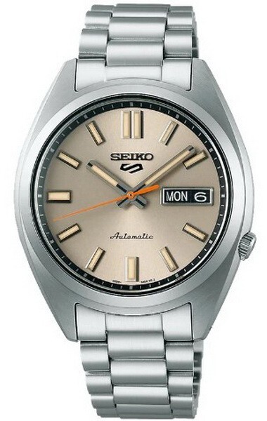 Seiko 5 Sports Beige Chinos Dial 100m Automatic Men's Watch