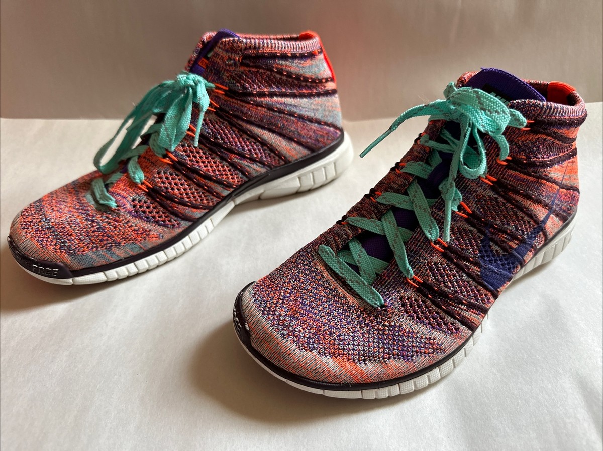 Nike Free Flyknit Chukka 639699-801 Women's Size 7.5 Crimson