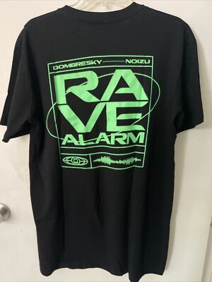 Dombresky & Noizu Rave Alarm EDM Men s T-shirt Large Black