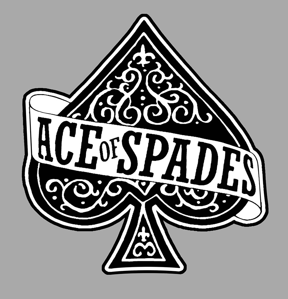 Ace Of Spades Logo Ace Of Spades Filigree Symbol Playing Card Pattern