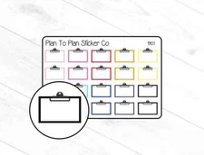 1901~~Clipboards Planner Stickers.