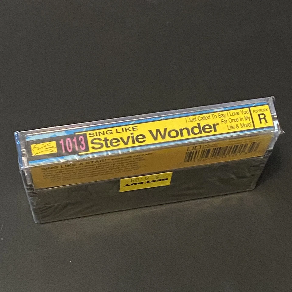 Priddis Music Sing Like Stevie Wonder Karaoke Cassette 1013 - New Factory Sealed - Image 3 of 3