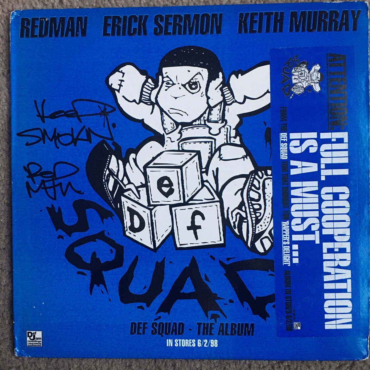 Def Squad Full Cooperation Is A Must Vinyl Record Album