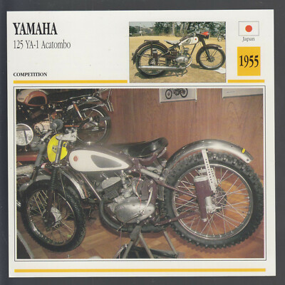 1955 Yamaha 125 YA-1 Acatombo Japan Bike Motorcycle Photo Spec