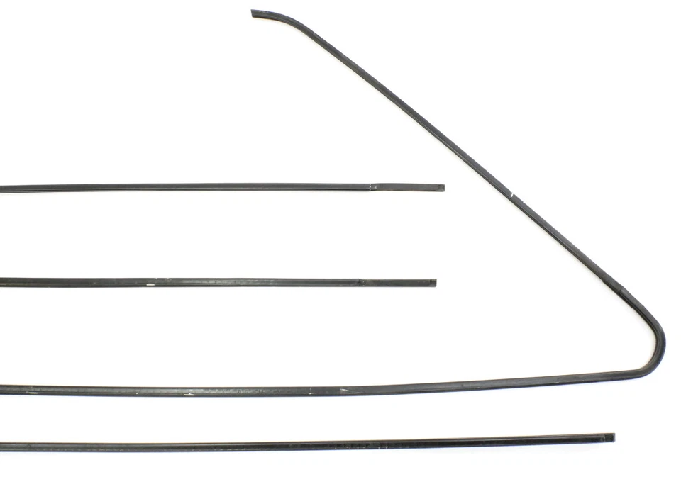 Door Window Trim Metal Molding Set 80-93 VW Rabbit Convertible Cabriolet MK1 - Image 4 of 4