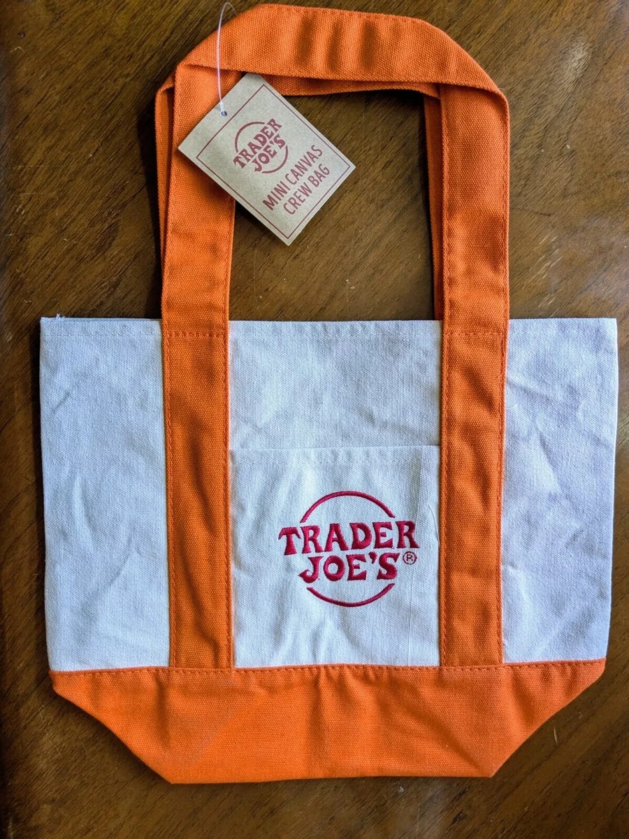 TRADER JOE'S ミニトートバッグ　社員用　激レア　オレンジ TRADER JOE'S ミニトートバッグ 社員用 激レア オレンジ