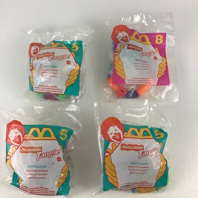 Nickelodeon Tangle McDonald's Toys 4pc Lot Twist-A-Zoid Vintage 1996 New Sealed 