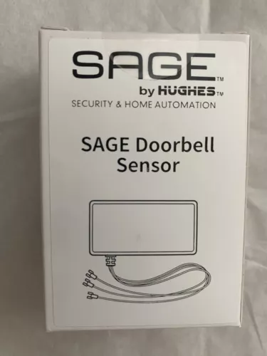 NEW SAGE BY HUGHES DOORBELL SENSOR SECURITY AND HOME AUTOMATION 206612 WHITE
