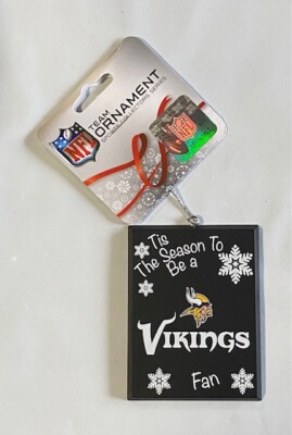 Minnesota Vikings Christmas Tree Holiday Ornament - Tis the Season Fan ...