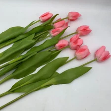 Pottery Barn Faux Tulip Bundle S/9 Pink 26" #9932