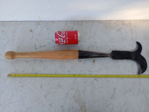 Vintage Steel Brush Axe Gaff Knife Pruning Old Farm Tool Rarity Two Blade - Picture 4 of 17