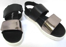 TS TAKING SHAPE size 6 /37 Verity Sandal pewter/black flats shoes NIB rrp 150