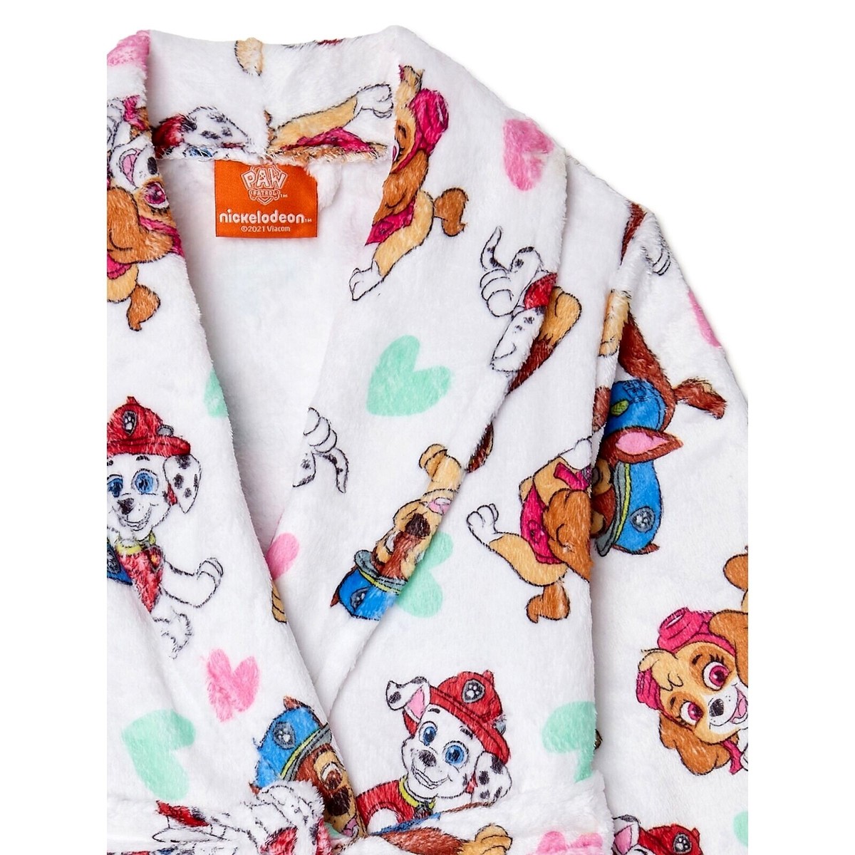 Toddler Girl Paw Patrol Robe Pajamas Cover Bath 2T 3T Skye Chase