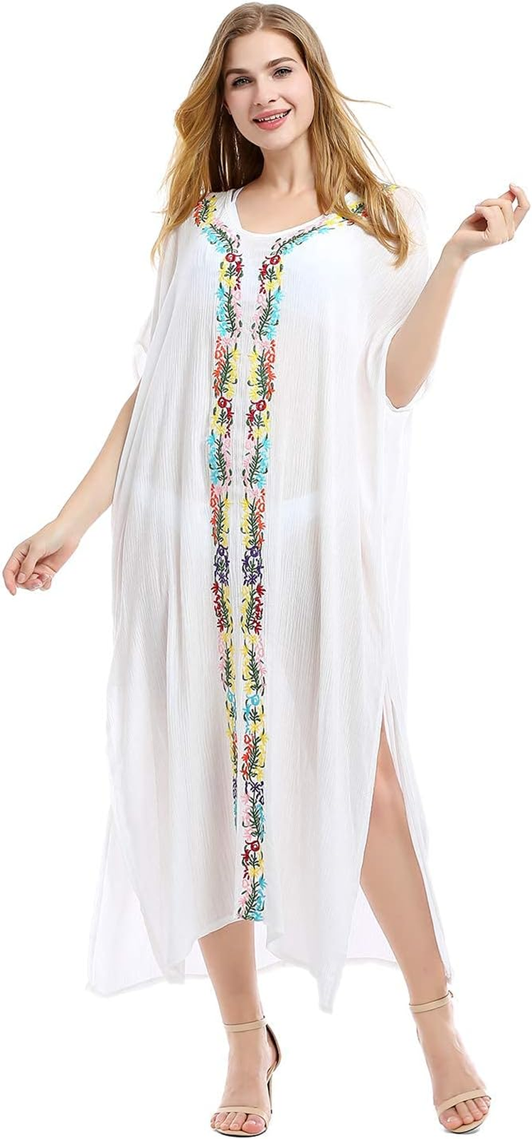Robe Caftan De Plage Robe Orientale Robe Bohèe Plage Caftan Loose