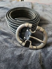 Vintage Designer NANNI Multi Chain Leather Belt Made In Italy 38 in