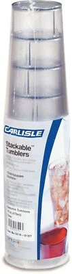 52168107 Stackable ShatterResistant Plastic Tumbler, 16 oz., Clear (Pack of 6) - Image 1 of 4