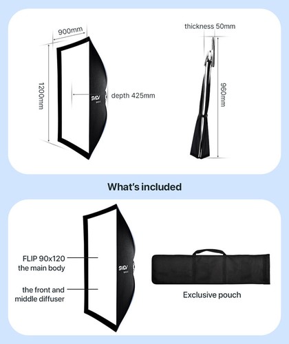 Difusor rectangular desmontable suave rápido SMDV FLIP NEMO 90x120 caja de velocidad + bolsa - Imagen 6 de 20