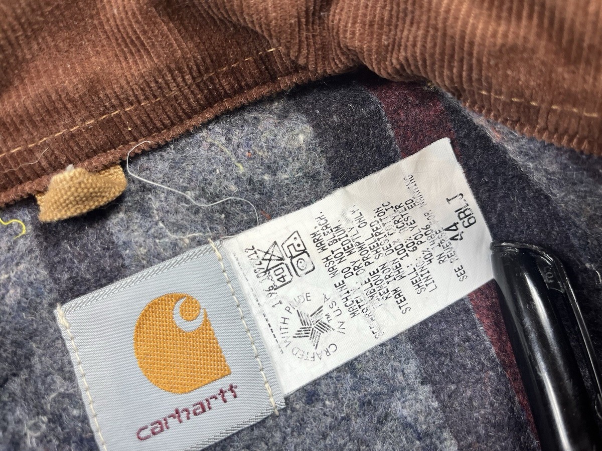 Vintage 80s Carhartt Detroit Wool Lined Tan Jacket Size 44 Vintage 80s Carhartt Detroit Wool Lined Tan Jacket Size 44